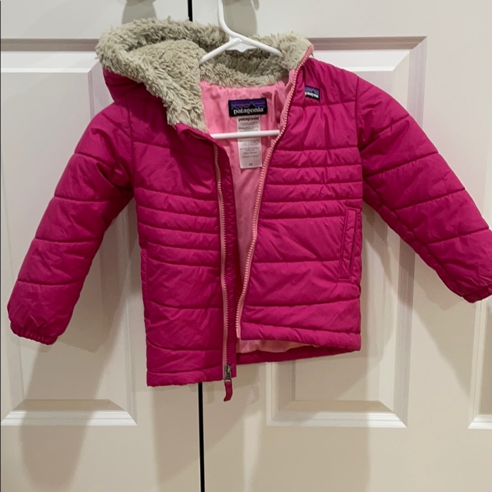Girls Patagonia winter coat. Pink size 2T